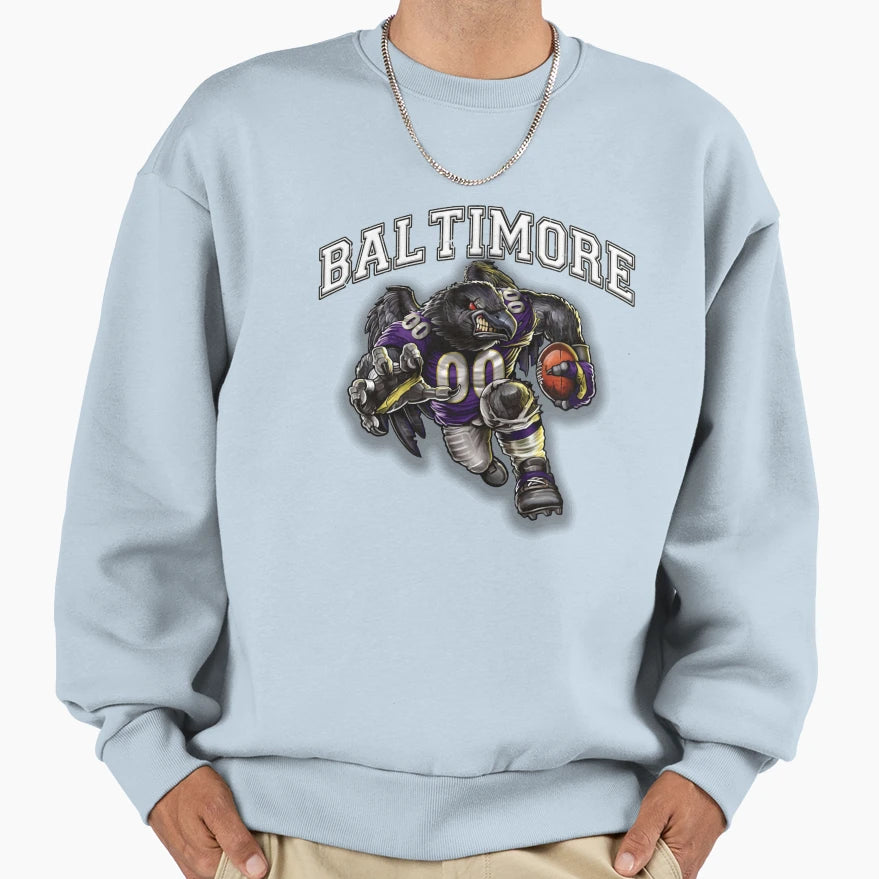 Baltimore Football Sweatshirt - Casual Everyday Wear Men Women - T-Shirt, Sweatshirt, Hoodie