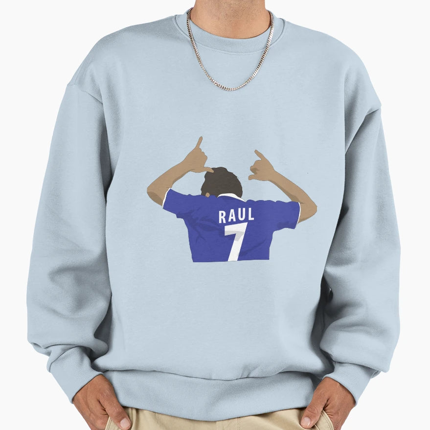 Raul Gonzalez Mr Raul Sweatshirt - Minimalist Print for Adults - T-Shirt, Sweatshirt, Hoodie