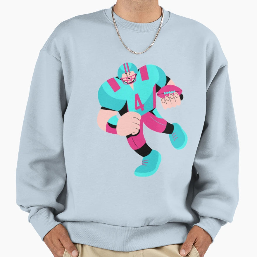 Football Sweatshirt - Casual Everyday Wear for Adults - T-Shirt, Sweatshirt, Hoodie