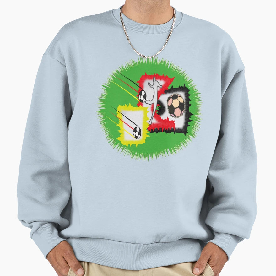 Football Footballer Ball Sweatshirt - Novelty Apparel Men Women - T-Shirt, Sweatshirt, Hoodie