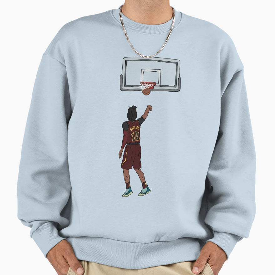 Darius Garland Jumpshot Sweatshirt - Novelty Apparel Unisex - T-Shirt, Sweatshirt, Hoodie