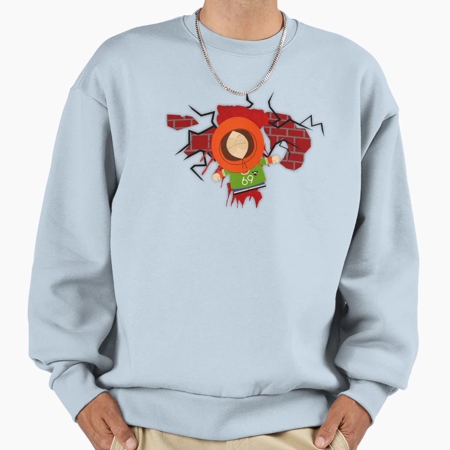 South Park Kenny Dodgeball Splat Sweatshirt - Aesthetic Graphic Men Women - T-Shirt, Sweatshirt, Hoodie