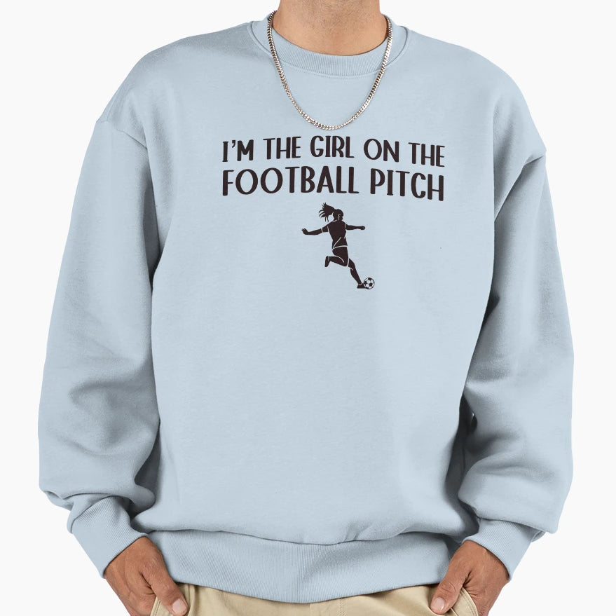 Im Football Pitch Sweatshirt - Graphic Print Men Women - T-Shirt, Sweatshirt, Hoodie