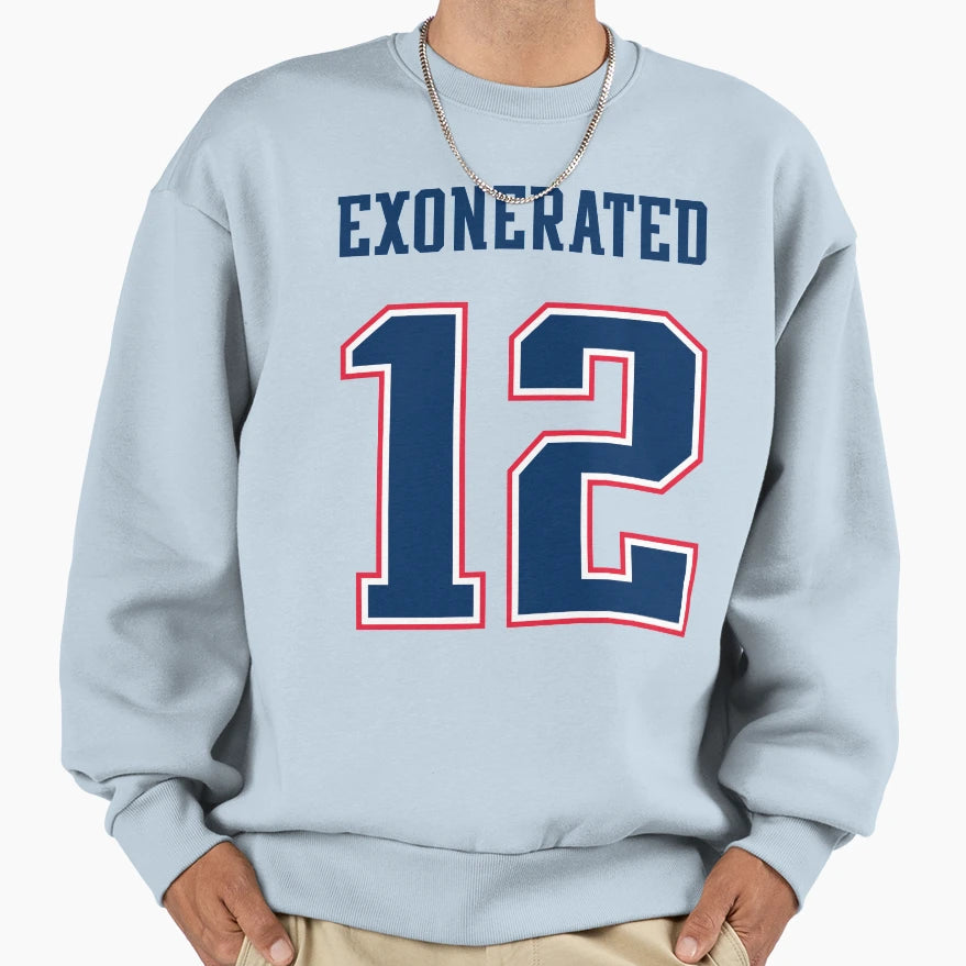 Brady Exonerated Sweatshirt - Trendy Graphic for Adults - T-Shirt, Sweatshirt, Hoodie