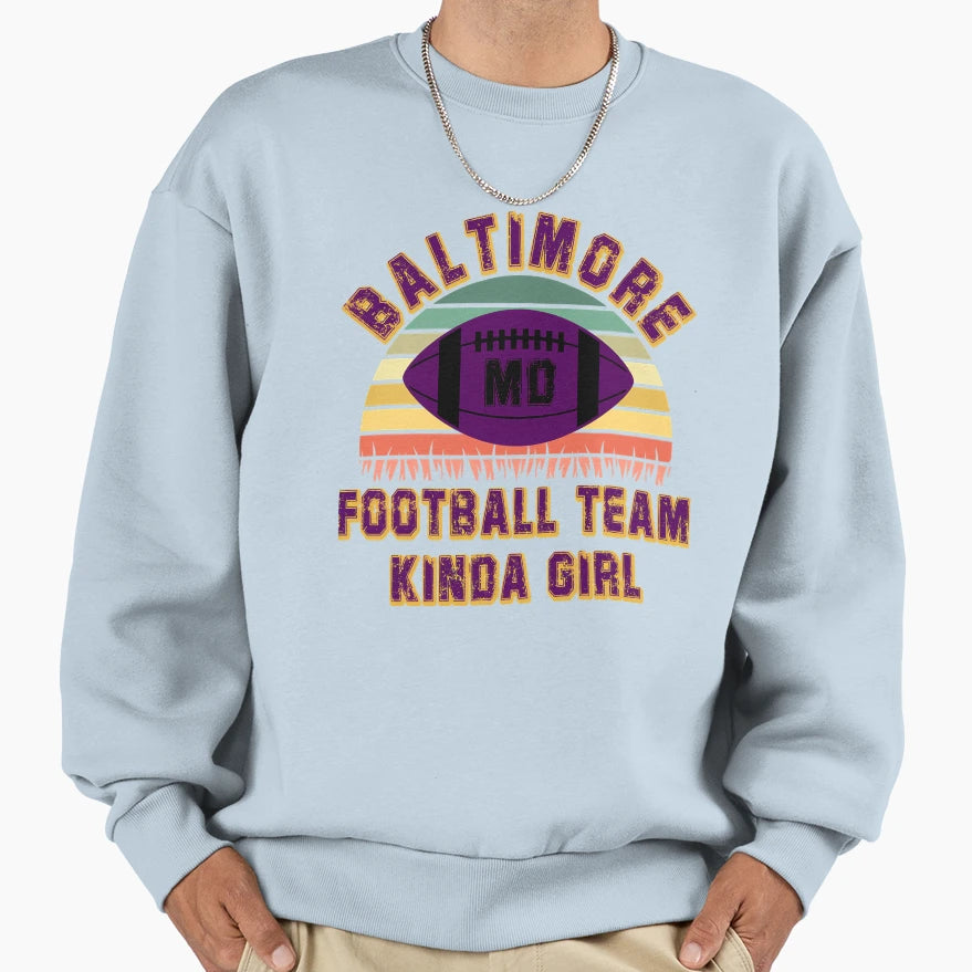 Baltimore Ravens Football Team Sweatshirt - Fun Novelty Design Unisex - T-Shirt, Sweatshirt, Hoodie