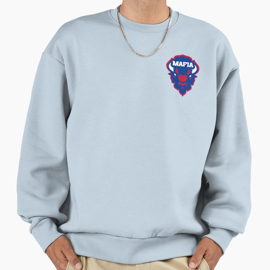 Buffalo Bills Sweatshirt - Casual Everyday Wear for Adults - T-Shirt, Sweatshirt, Hoodie