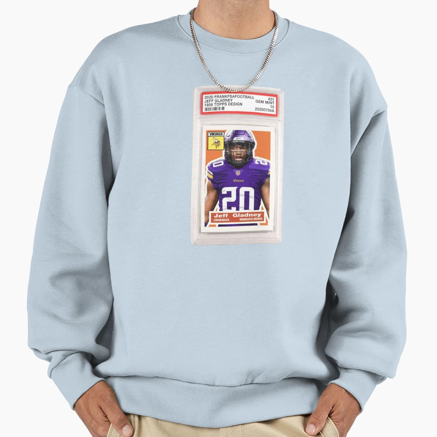 Jeff Gladney Card Sweatshirt - Aesthetic Graphic Unisex - T-Shirt, Sweatshirt, Hoodie