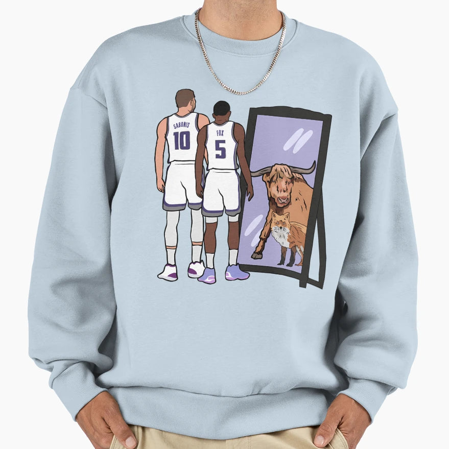 Fox And Ox Sweatshirt - Unique Graphic Unisex - T-Shirt, Sweatshirt, Hoodie