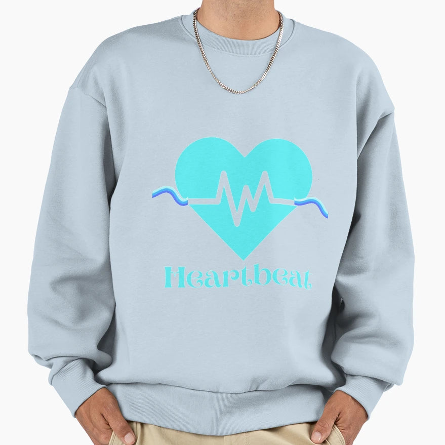 Heartbeat Sweatshirt - Novelty Apparel for Adults - T-Shirt, Sweatshirt, Hoodie