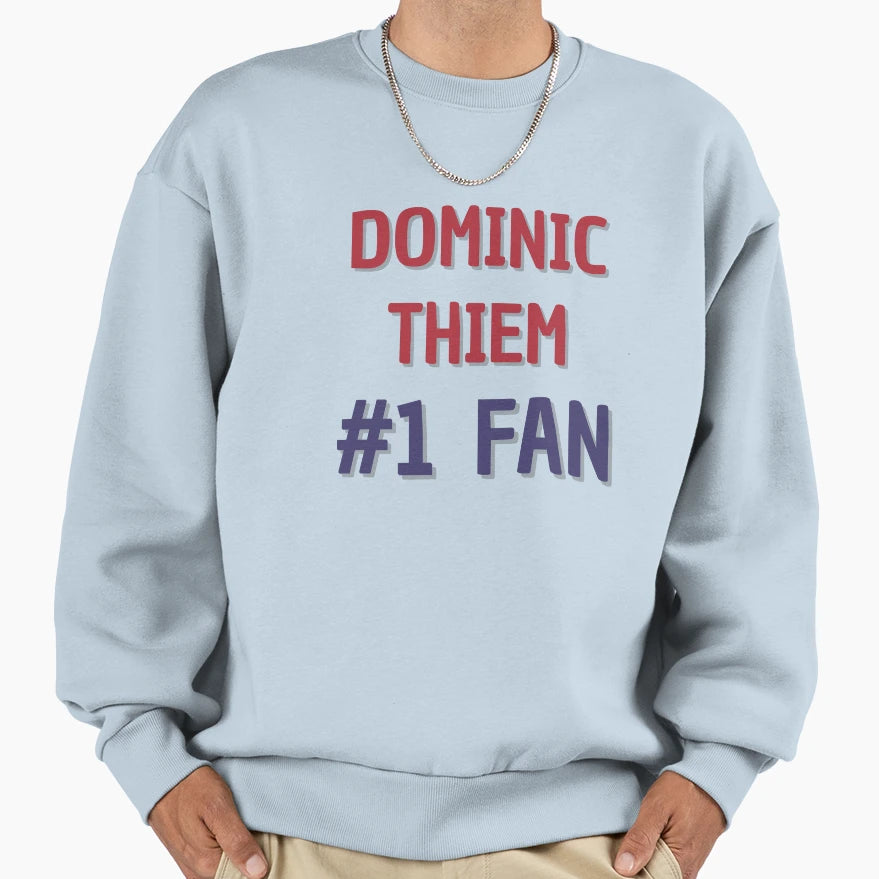 Dominic Thiem 1 Fan Sweatshirt - Fun Novelty Design for Adults - T-Shirt, Sweatshirt, Hoodie