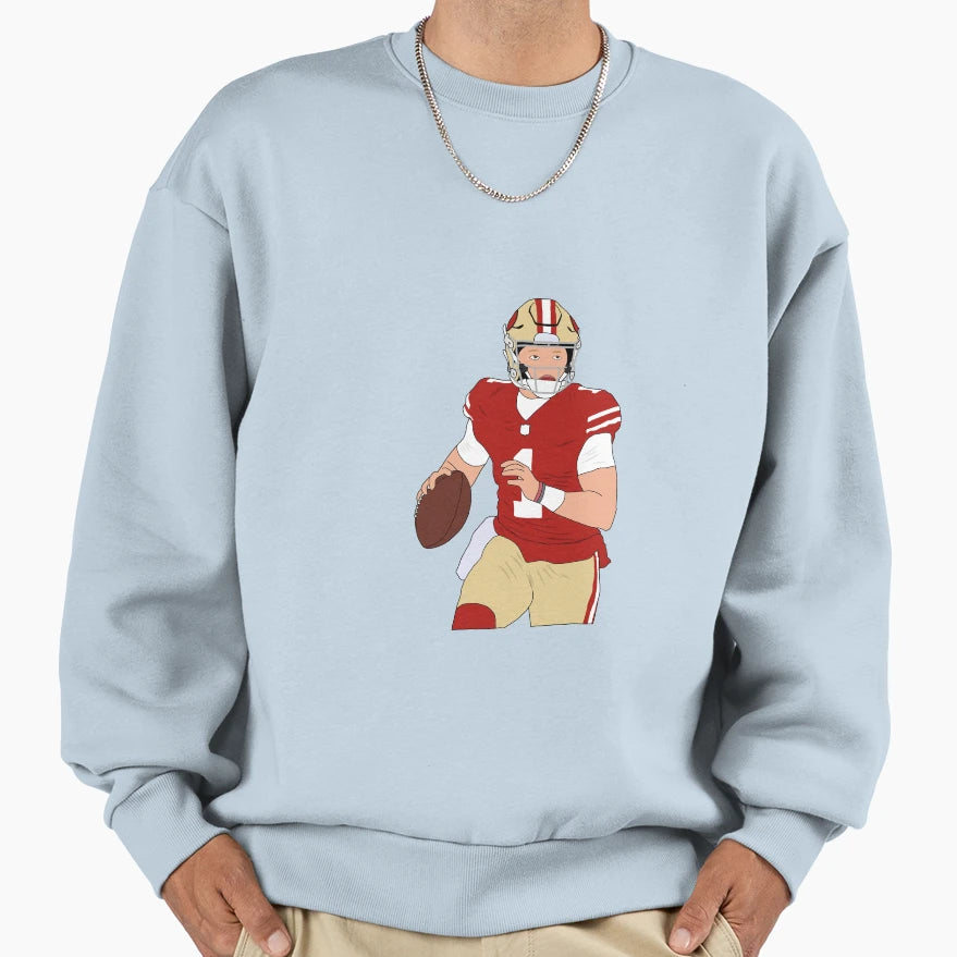 San Francisco 49Ers Mac Jones Sweatshirt - Casual Everyday Wear Men Women - T-Shirt, Sweatshirt, Hoodie