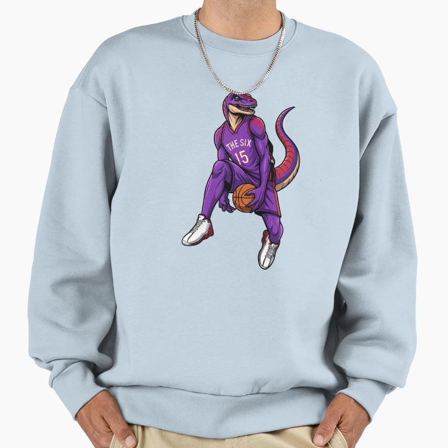 Six Raptor Sweatshirt - Trendy Graphic for Adults - T-Shirt, Sweatshirt, Hoodie