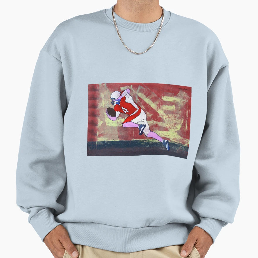 Football Player Sweatshirt - Minimalist Print Unisex - T-Shirt, Sweatshirt, Hoodie