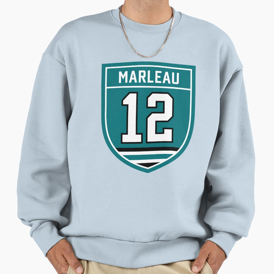 Marleau 12 Emblem Sweatshirt - Aesthetic Graphic Unisex - T-Shirt, Sweatshirt, Hoodie