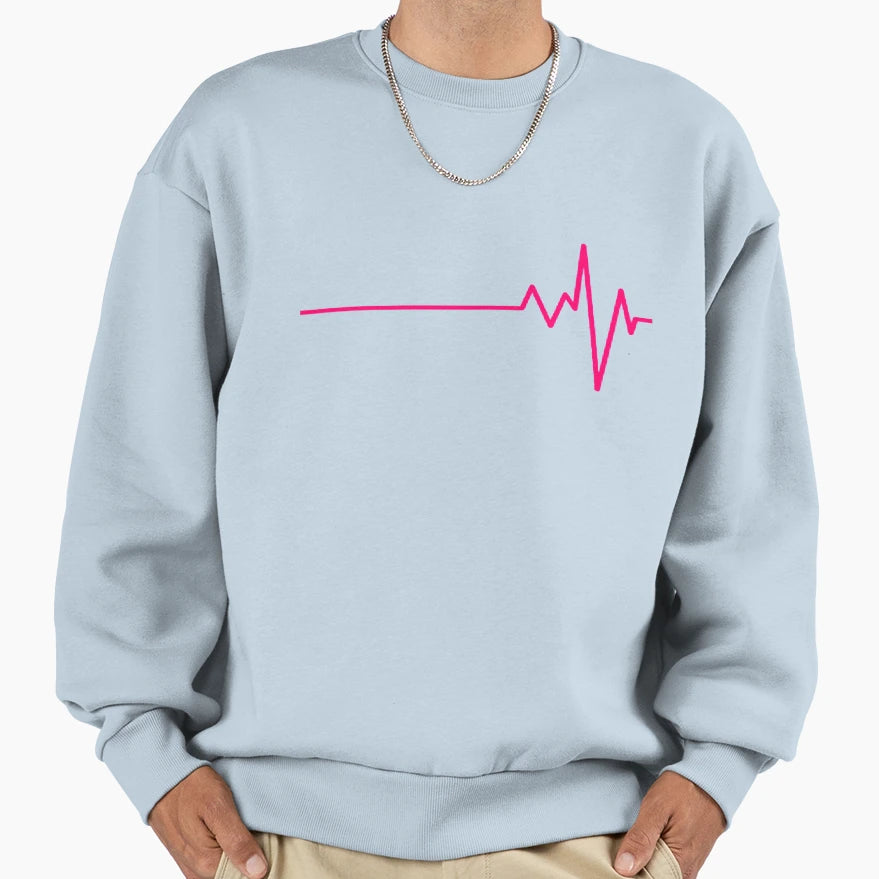 Heart Breats Sweatshirt - Aesthetic Graphic for Adults - T-Shirt, Sweatshirt, Hoodie