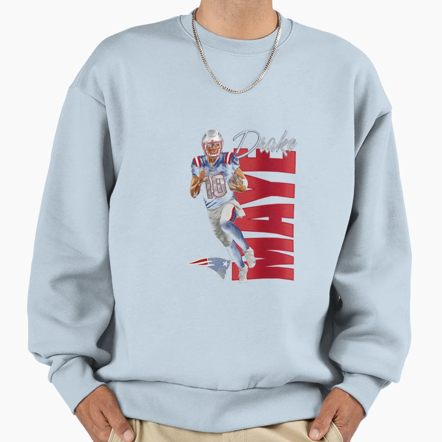 Drake Maye Sweatshirt - Aesthetic Graphic Unisex - T-Shirt, Sweatshirt, Hoodie