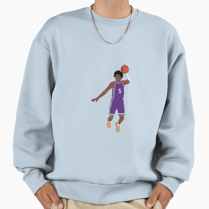 Deaaron Fox Sweatshirt - Aesthetic Graphic Men Women - T-Shirt, Sweatshirt, Hoodie