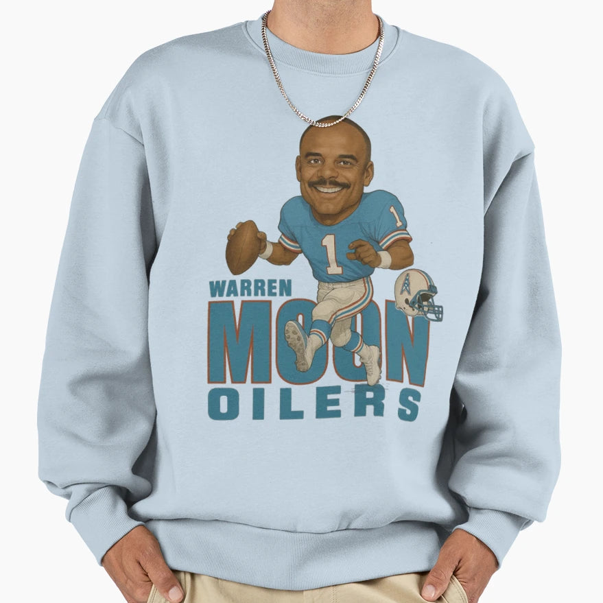 Warren Moon Houston Oilers Sweatshirt - Trendy Graphic Men Women - T-Shirt, Sweatshirt, Hoodie