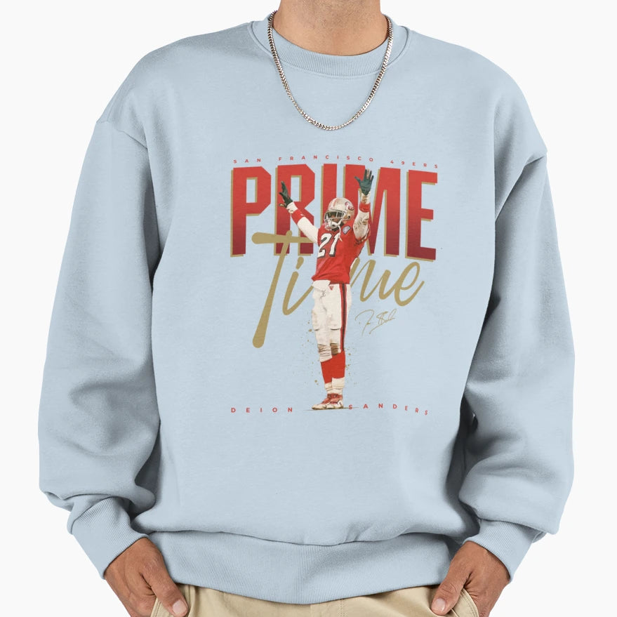 Deion Sanders San Francisco 49Ers Sweatshirt - Novelty Apparel Unisex - T-Shirt, Sweatshirt, Hoodie