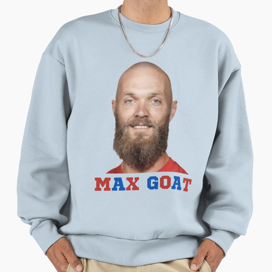 Max Goat Sweatshirt - Minimalist Print for Adults - T-Shirt, Sweatshirt, Hoodie