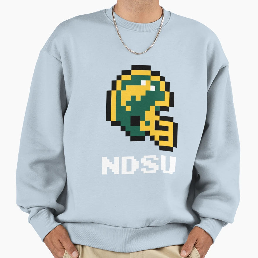 North Dakota State Bison Tecmo Sweatshirt - Custom Art Print Men Women - T-Shirt, Sweatshirt, Hoodie