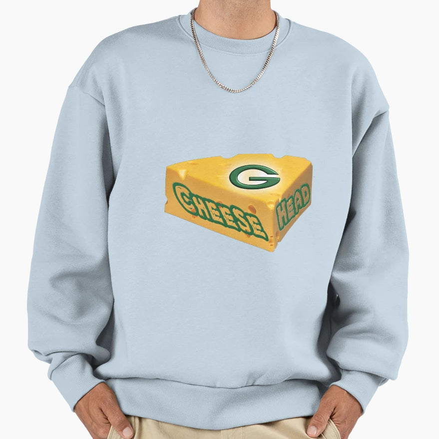 Green Bay Cheese Head Sweatshirt - Aesthetic Graphic Unisex - T-Shirt, Sweatshirt, Hoodie