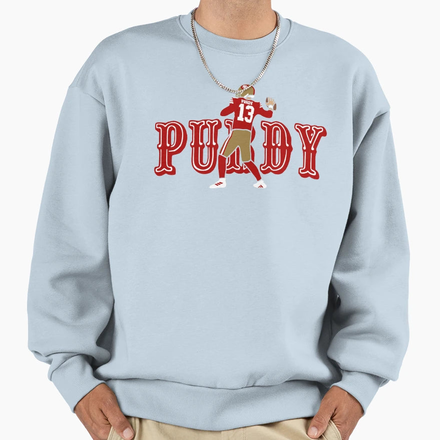 Purdy 13 San Francisco Football Sweatshirt - Custom Art Print Unisex - T-Shirt, Sweatshirt, Hoodie