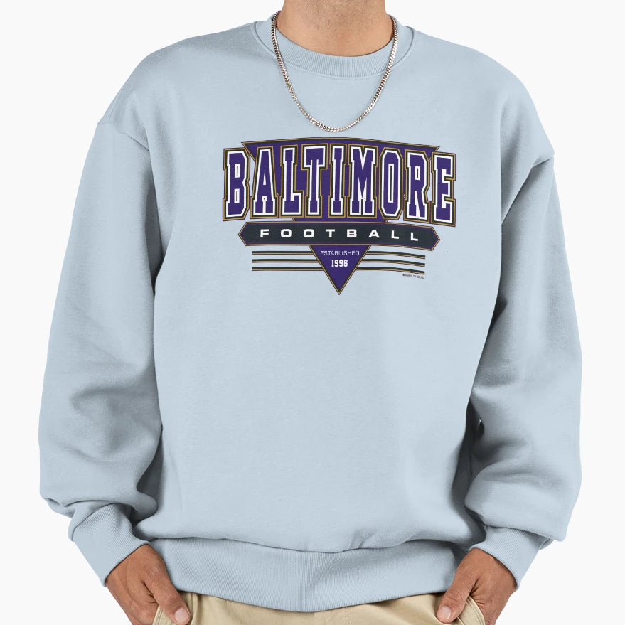 Baltimore Football Ravens Sweatshirt - Casual Everyday Wear for Adults - T-Shirt, Sweatshirt, Hoodie