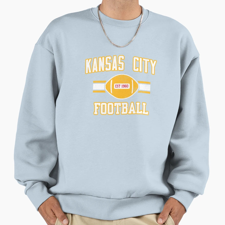 Kansas City Football Sweatshirt - Aesthetic Graphic Unisex - T-Shirt, Sweatshirt, Hoodie