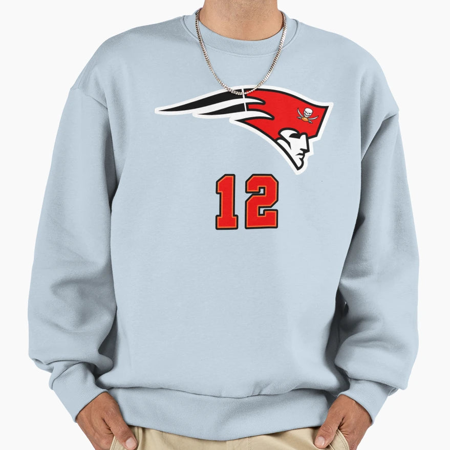Half Patriots Half Buccaneers T-Shirt - Custom Art Print Men Women - T-Shirt, Sweatshirt, Hoodie