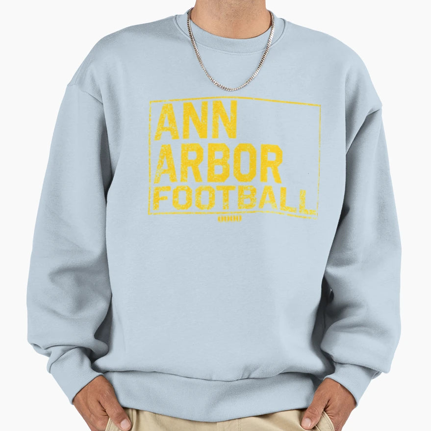 Ann Arbor Football College Town Sweatshirt - Fun Novelty Design Unisex - T-Shirt, Sweatshirt, Hoodie