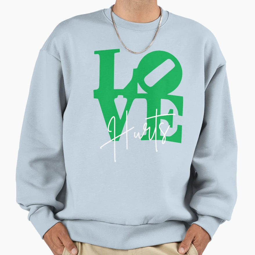 Love Hurts JH Sweatshirt - Minimalist Print for Adults - T-Shirt, Sweatshirt, Hoodie