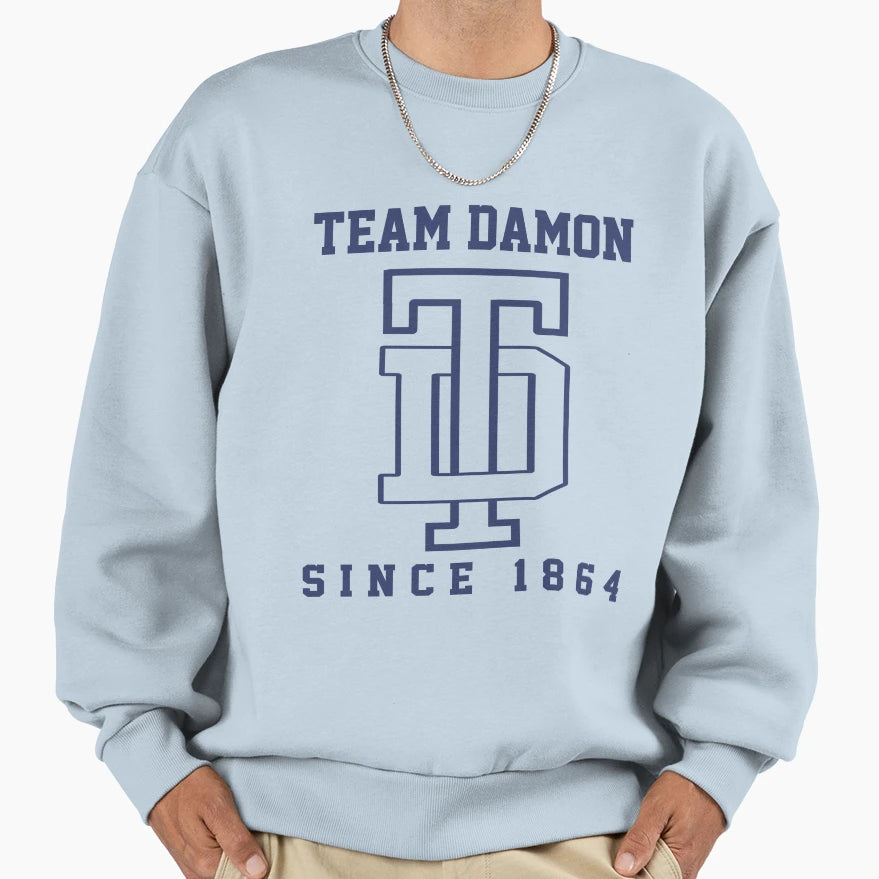 Team Damon Logo Sweatshirt - Custom Art Print Unisex - T-Shirt, Sweatshirt, Hoodie
