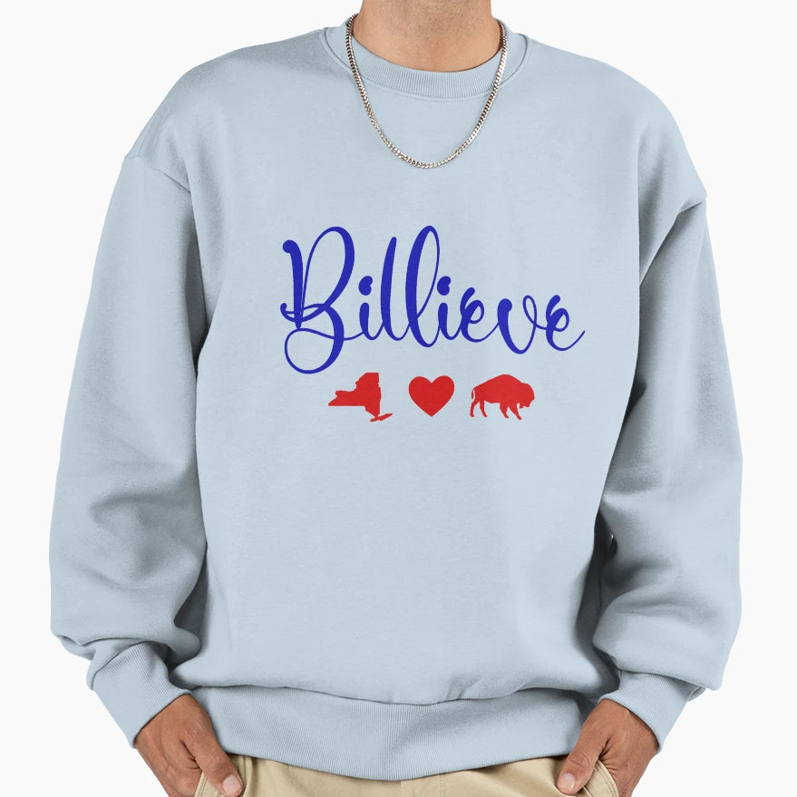 Billieve Sweatshirt - Unique Graphic Unisex - T-Shirt, Sweatshirt, Hoodie