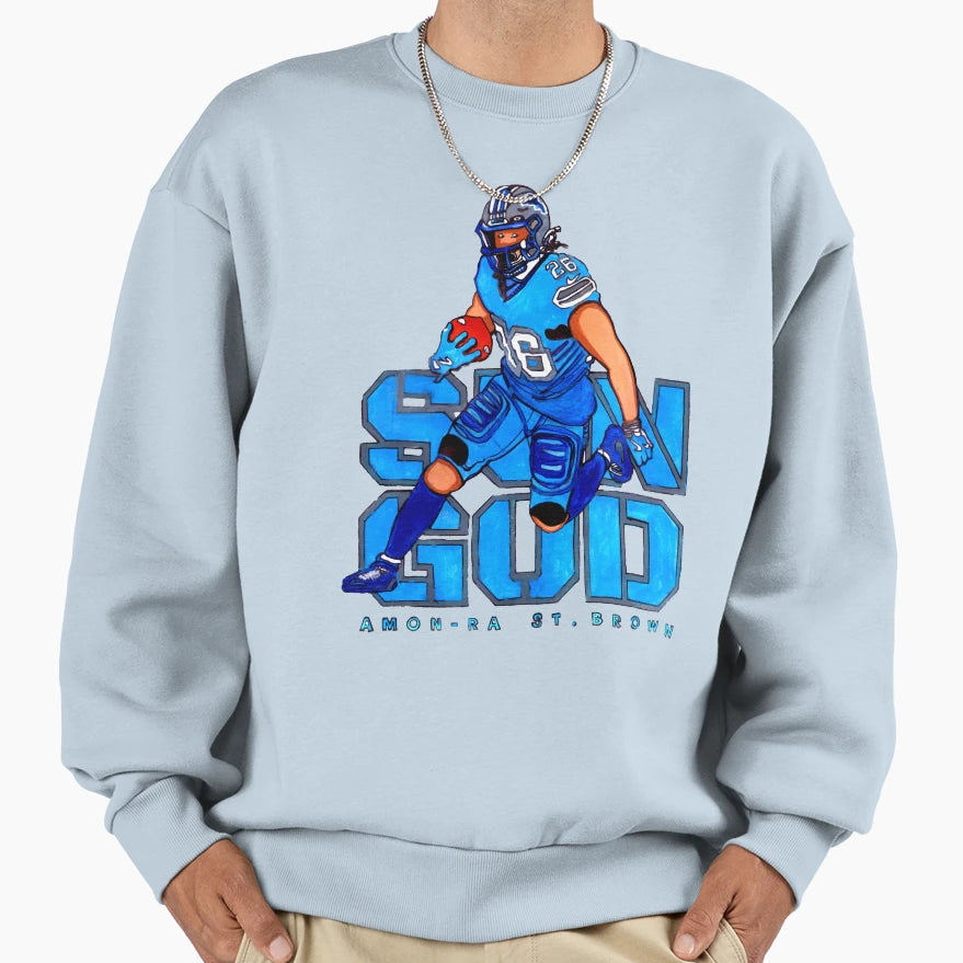 Amon Ra Sun God Sweatshirt - Custom Art Print Men Women - T-Shirt, Sweatshirt, Hoodie