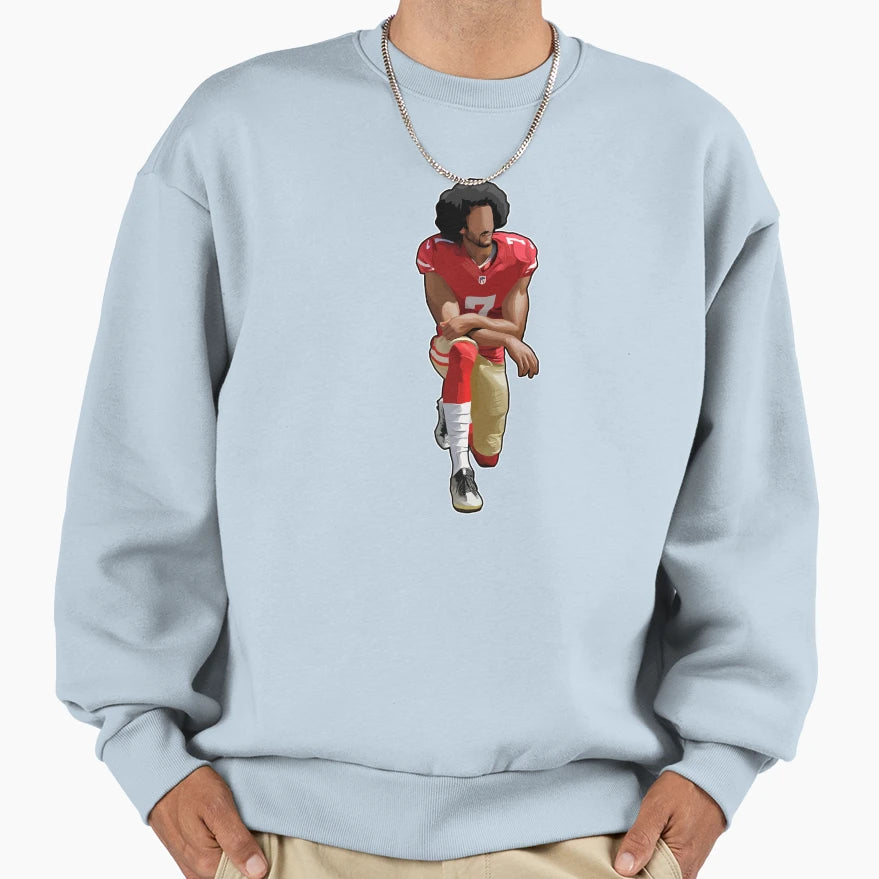 Colin Kaepernick Take Knee Sweatshirt - Aesthetic Graphic for Adults - T-Shirt, Sweatshirt, Hoodie