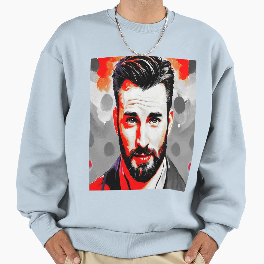 Chris Evans Sweatshirt - Fun Novelty Design for Adults - T-Shirt, Sweatshirt, Hoodie