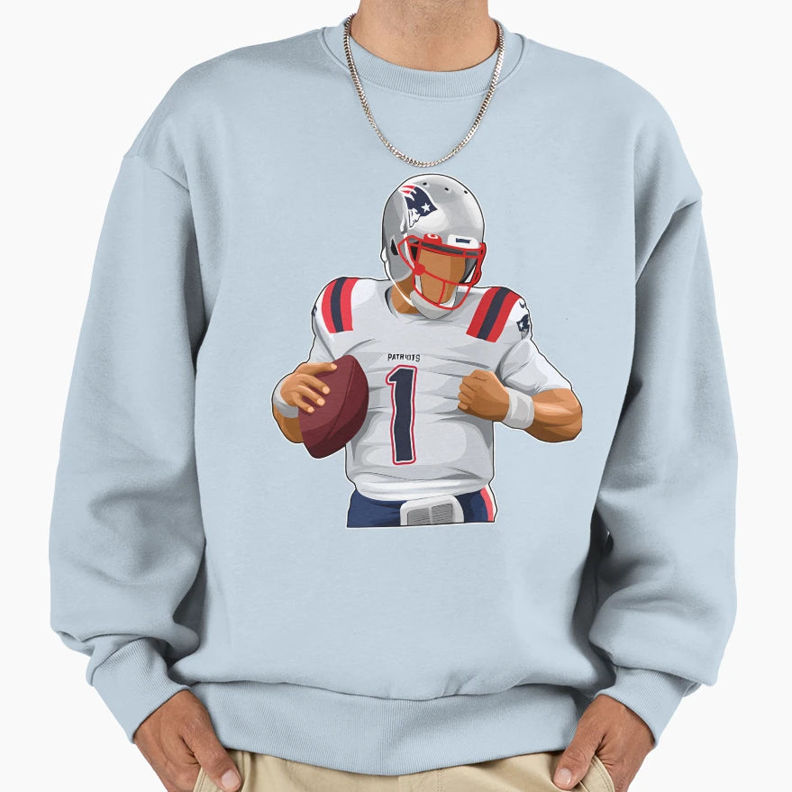Camnewton 1 Super Score Sweatshirt - Trendy Graphic Unisex - T-Shirt, Sweatshirt, Hoodie