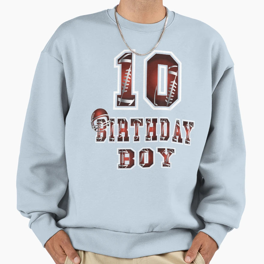 10Th Birthday 10 Years Old Sweatshirt - Minimalist Print Men Women - T-Shirt, Sweatshirt, Hoodie