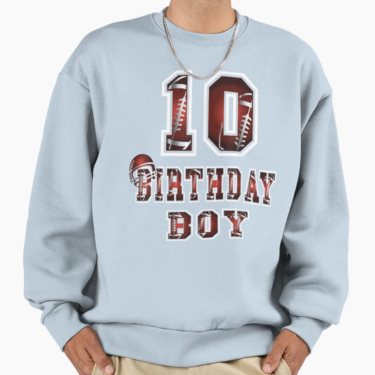 10Th Birthday 10 Years Old Sweatshirt - Minimalist Print Men Women - T-Shirt, Sweatshirt, Hoodie