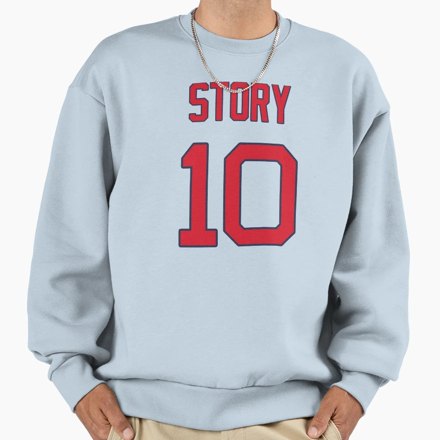 Trevor Story 10 Red Sox Sweatshirt - Graphic Print Unisex - T-Shirt, Sweatshirt, Hoodie