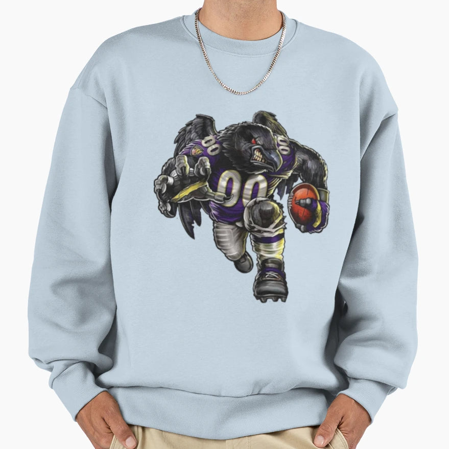 Baltimore Ravens Nfl Mascot Sweatshirt - Aesthetic Graphic Unisex - T-Shirt, Sweatshirt, Hoodie