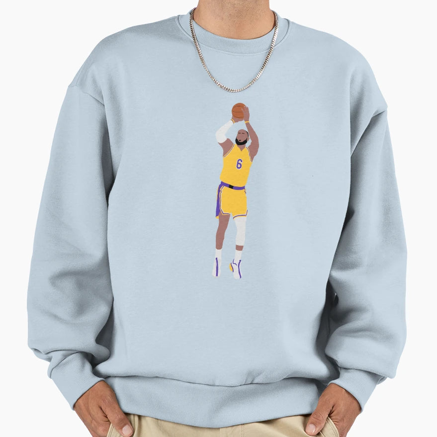 Lebron James Player Sweatshirt - Trendy Graphic for Adults - T-Shirt, Sweatshirt, Hoodie
