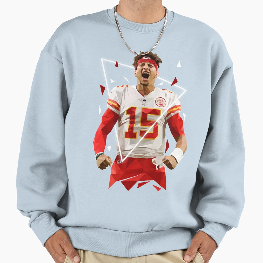 American Football Player Sweatshirt - Novelty Apparel for Adults - T-Shirt, Sweatshirt, Hoodie