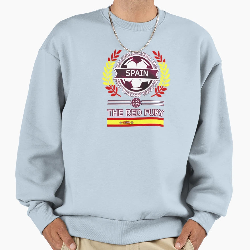 Spain New Football Supporters And Sweatshirt - Custom Art Print Men Women - T-Shirt, Sweatshirt, Hoodie