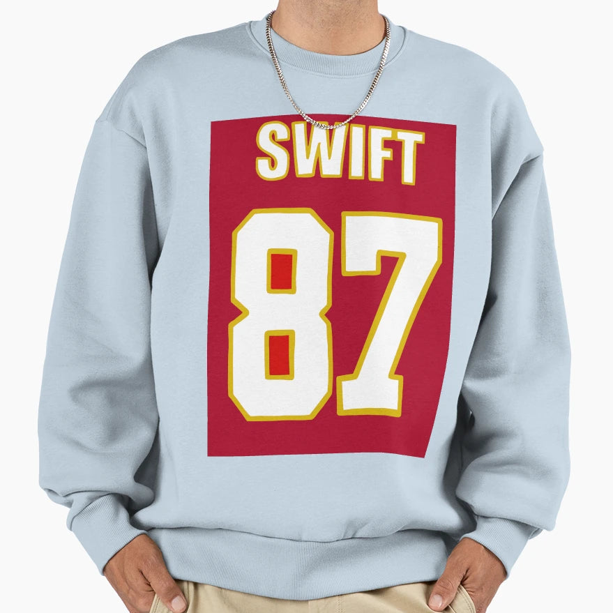 Swift Kelce Jersey Sweatshirt - Fun Novelty Design for Adults - T-Shirt, Sweatshirt, Hoodie