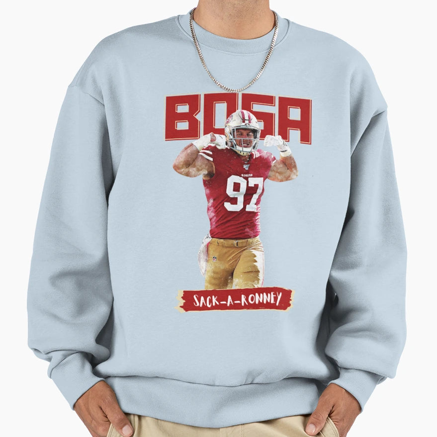 Defensive End Football Player 97 Sweatshirt - Fun Novelty Design for Adults - T-Shirt, Sweatshirt, Hoodie