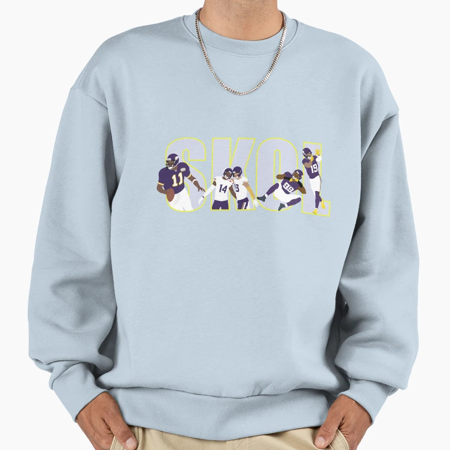 Skol Vikings Sweatshirt - Trendy Graphic Unisex - T-Shirt, Sweatshirt, Hoodie