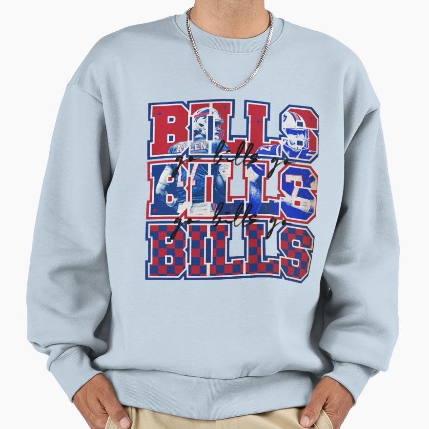 Art Buffalo Bills Sweatshirt - Minimalist Print Unisex - T-Shirt, Sweatshirt, Hoodie