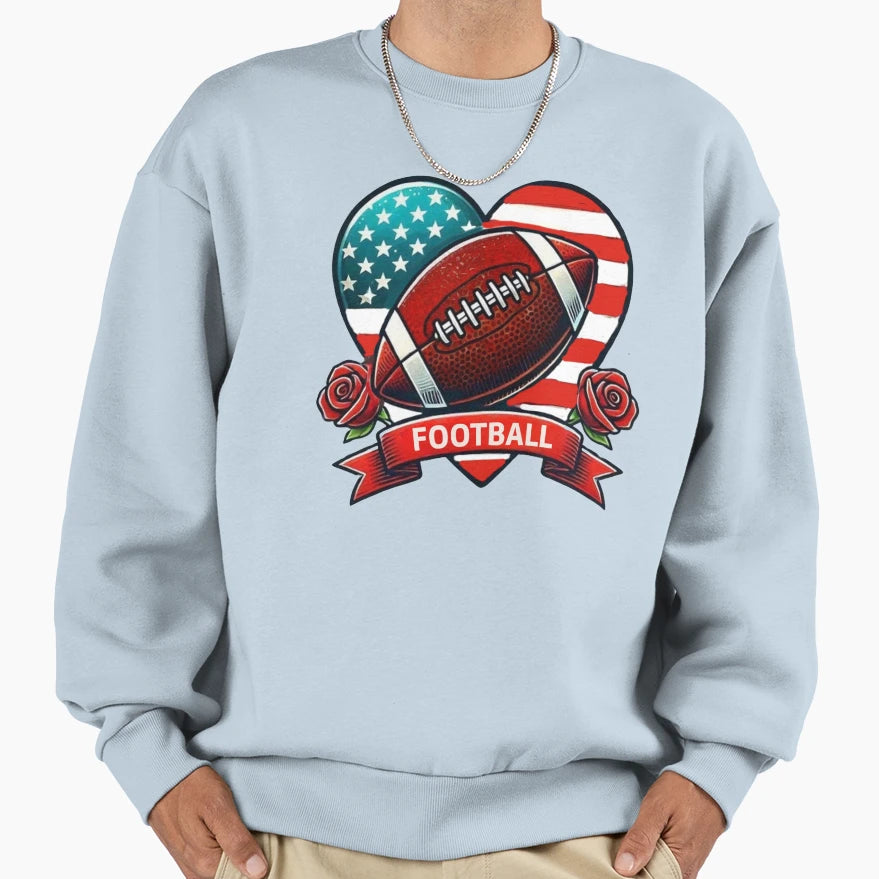 American Football Sweatshirt - Trendy Graphic Men Women - T-Shirt, Sweatshirt, Hoodie